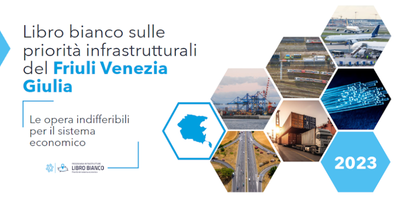 Immagine di copertina del Libro bianco sulle priorità infrastrutturali del Friuli Venezia Giulia